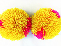 Seven Colorful Flowers Sticks Flowers head Old Beijing Flowers Sticks Exercise Supplies Middle Aged Children Students Gross Line Fitness Flower Sticks