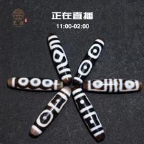 Tibet Tianzhu old material to pure Tianzhu men and women with the same necklace two eyes three eyes nine eyes tiger teeth live broadcast