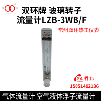 Double Ring Glass Rotor Flowmeter LZB-3WB F Gas Flowmeter Air Liquid Float Flowmeter
