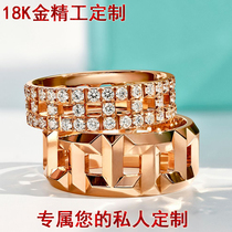 Live customized high quality 18K white gold rose gold jewelry diamond ring pendant necklace bracelet