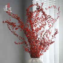 Large Phase Lotus Flower Natural Snowwillow Dry Flowers Yonnais Flowers High-end Soft Clothing Flowers Materials Home Living Room Soft Decorative Bouquet