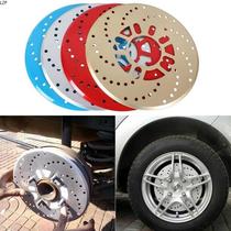 Car modified brake disc trim disc wheel brake cover front and rear drum brake trim disc simulation brake disc cover pair