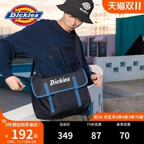 Dickeis Alphabet Print Contrast Splice shoulder bag New Men and Women Same Fashion Shoulder Bag 9690