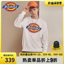  DickiesLOGO printed couple sweater four seasons cotton terry cloth round neck pullover 7059