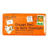 Chocolove Orange Peel in Dark Chocolate 3 2 oz each