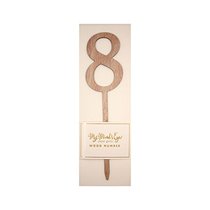 MyMinds Eye-Wooden Number Cake Topper-One To