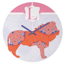 Deny Designers Jennifer Hill Miss. Lion Round Clock