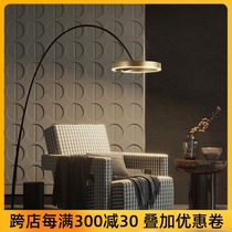 Designer modern simple atmospheric art light luxury study minimalist lamp Nordic living room sofa fishing lamp floor lamp