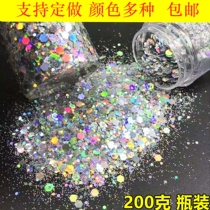  Mixed gold powder glitter powder Nail art diy EPOXY slime material Colorful powder Laser powder Sequin glitter bottle