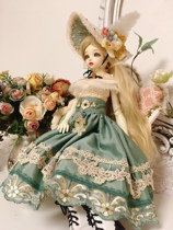  Original BJD gray green Western skirt baby clothes SD2 points 3 points 4 points RingAS ghost deed mdd dd AE dragon soul DZMKv society