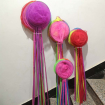 Childrens fishing net OUTDOOR toy Stainless steel five-section telescopic fish net Butterfly net Bamboo insect fishing net pocket pole