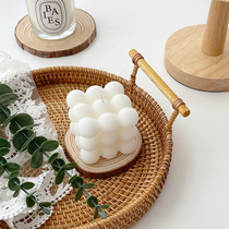 * Mooney Living Museum * ins cube Scented candle egg-shaped home decoration creative photography props Wild geometry