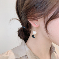 Earrings 2021 New Tide Korean temperament Net red senior sense pearl earrings female summer niche earrings 2020