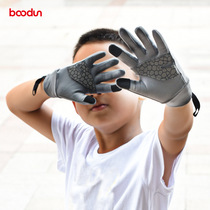 boodun Bodon 4-12-year-old childrens sports gloves childrens bicycle riding middle-aged children outdoor windproof touch screen