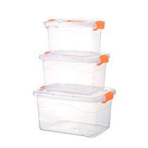 Super thick hand-held plastic toy box transparent plastic storage box storage box food storage box