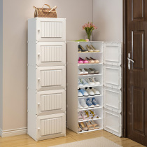 Simple shoe cabinet home door storage door outside dustproof shoe shelf New 2021 explosion economical small narrow shoe rack