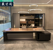 Guangdong Fashion Boss Table President Table Baking Lacquer Light Extravagant Solid Wood Desk High-end Big Bandae 2 8m Brief About Modern