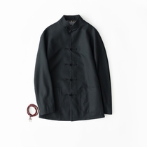 XYY005 Spring and Autumn new high-end boutique with Chinese handmade buckle mens jacket shirt Tang suit spring and autumn