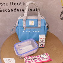 Japanese Mickey Donald Duck large capacity insulation lunch bag student office worker lunch bag hand pregnant woman mother bag