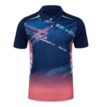 Table tennis shirts boys and girls lapel table tennis shirts competition training clothes short-sleeved quick-drying sportswear