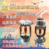 Jinan ZSTZ X-15 fire sprinkler sprinkler head 68 degrees up and down spray drooping upright nozzle K80
