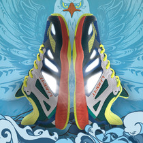 2021 New product)Li Ning badminton shoes Falcon Eagle IVLITE men and women lightweight breathable training shoes