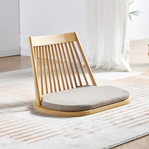 Solid wood Japanese tatami seat dormitory bed chair back chair lazy floating window chair landing legless and room chair