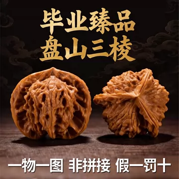 【希少】文玩核桃 三ムキ盘山公子帽 三棱正奔 34mm 收藏级盘山公子帽核桃-收藏级盘山公子帽核桃促销价格、收藏级盘山公子
