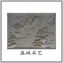 Sandstone relief mural background wall Pavilion Pavilion sandstone sculpture sandstone fountain sandstone fountain sandstone round sculpture European flowerpot