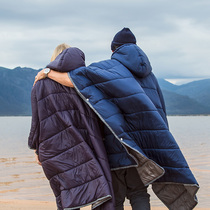NH hustle outdoor portable camping camping tent sleeping bag can wear cold-proof Wild Light shawl Cape Cape