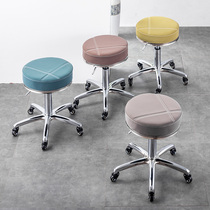 Beauty stool pulley hair salon chair rotating lifting round stool barbershop big stool nail salon special