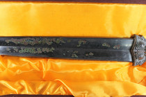 Antique bronze ware High tin with light beast face Baojian sword workmanship fine collection Jiapingu Ancient Play Miscellaneous 