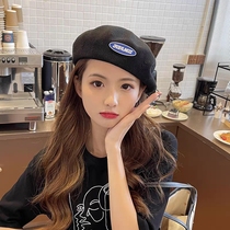  Beret female summer thin section showing face small round face white hollow painter hat ins octagonal hat mesh newsboy hat tide