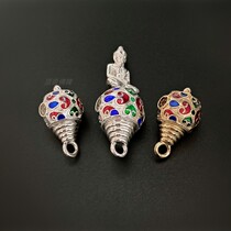 Top tripod Buddha signs Thai Buddhist pendants Pendant Pendant Accessories Buddha card hanging buckle hanging head hollowed out three-hang free matching