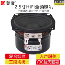 Guanyin 2 5 inch full-frequency horn midrange horn diy dual magnetic paper basin speaker fever grade original accessories