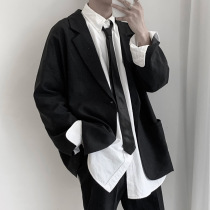 Hanging casual suit mens spring and autumn ins tide slim jacket 2021 new youth wild dk jacket