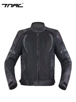 TNAC Tuochi bat motorcycle cycling suit mens summer mesh breathable camouflage anti-drop reflective locomotive suit jacket