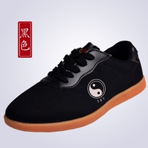 Cow tendon special shoes womens spring and autumn canvas shoes practice bottom mens childrens martial arts competition shoes training Tai Chi special boxing shoes