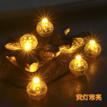 Led decorative hand lamp DIY yellow warm white light Mini candy small round ball Christmas button battery model display