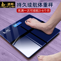  Tusi weight scale Household accurate human body scale Durable men and women weighing electronic scale High precision small weight charging