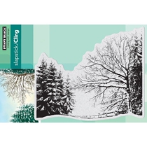 Special Penny Black EZ stamp seal snow view Pine 40-583