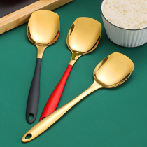 Nordic stainless steel spatula household kitchen light extravagant fried vegetable shovel one shovel does not hurt the pot colander soup spoon kitchen utensils
