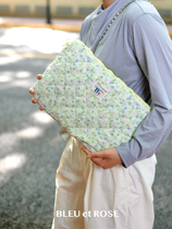 BLEU et ROSE (green pillow)original niche notebook storage protection case Japanese and Korean computer liner bag
