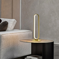 Minimalist light luxury All-copper lamp Living room bedroom bedside lamp Nordic style modern minimalist desk ins wind table lamp