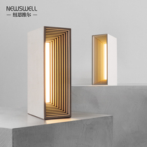 Designer Table Lamp Creativity Ambience Light Gift Living Room Bookroom Bedroom Bed Headlights Light Up Ladder Cement Small Night Light