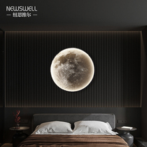 Moon wall lamp modern light luxury creative aisle corridor mural lamp art living room background decoration bedroom bedside lamp