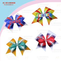 Professional custom cheerleading competition headdress cheerleading team headflower bow plus drill dance cheerleading competition head ring