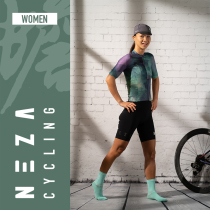 NEZA Toad Ducks Womens Breathable Riding Suit Line Speed Dry Short Sleeve Blouses Road Bike Summer