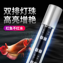 Fish tank lamp led waterproof lighting lamp three-color adjustable diving lamp to increase the aquarium wide angle super bright dragon fish
