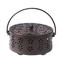 Large with cover full nail tooth mosquito coil mosquito box spot mosquito coil iron bracket fire tray mosquito smoke to gray